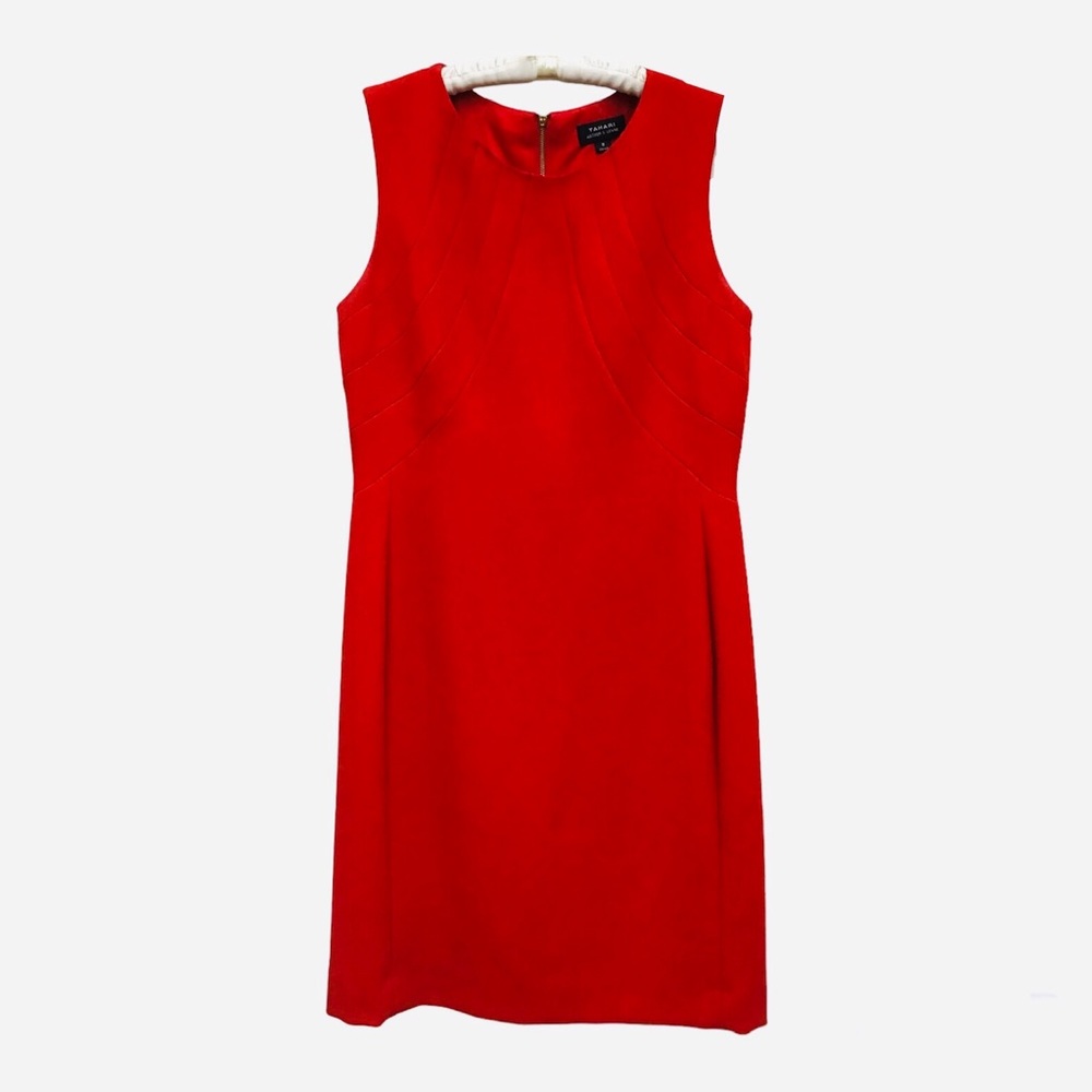 Tahari Arthur S. Levine RED Dress Sz 8
